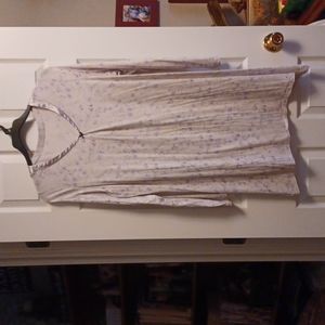 V neck short  night gown